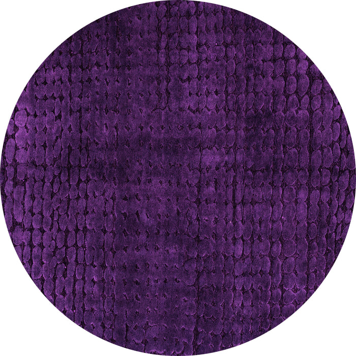 Round Abstract Pink Modern Rug, abs4404pnk