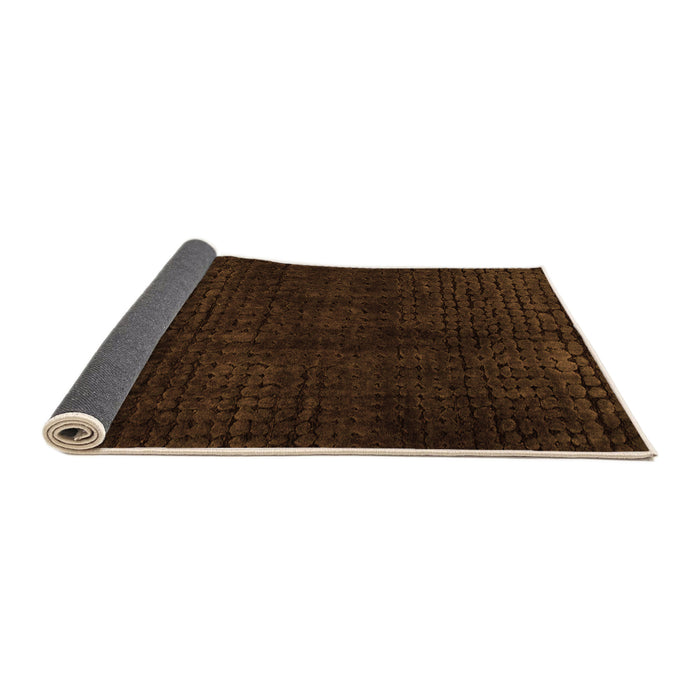 Sideview of Abstract Orange Modern Rug, abs4404org