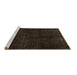 Sideview of Machine Washable Abstract Brown Modern Rug, wshabs4404brn