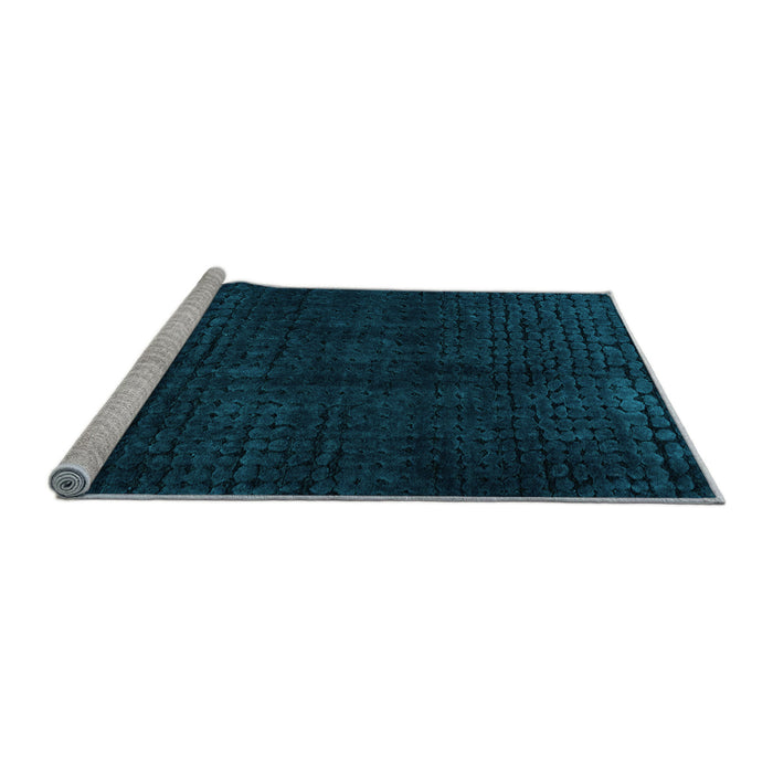 Sideview of Machine Washable Abstract Light Blue Modern Rug, wshabs4404lblu