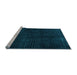 Sideview of Machine Washable Abstract Light Blue Modern Rug, wshabs4404lblu