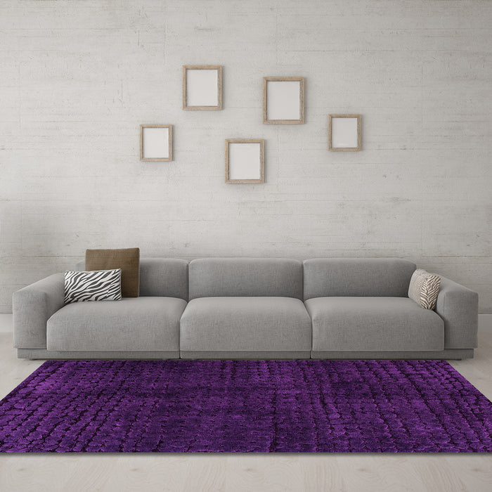 Machine Washable Abstract Pink Modern Rug in a Living Room, wshabs4404pnk