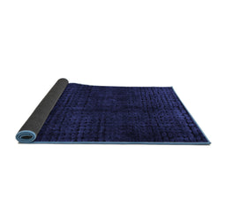 Sideview of Abstract Blue Modern Rug, abs4404blu