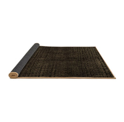 Sideview of Abstract Brown Modern Rug, abs4404brn