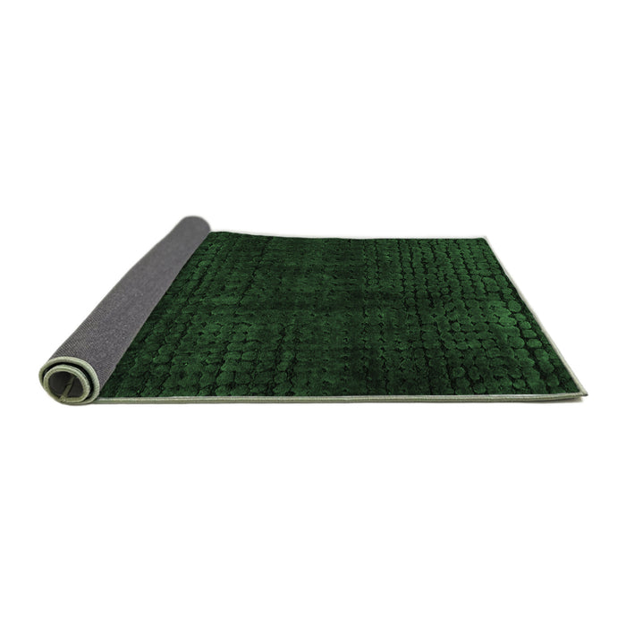 Sideview of Abstract Emerald Green Modern Rug, abs4404emgrn