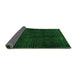 Sideview of Abstract Green Modern Rug, abs4404grn