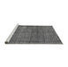 Sideview of Machine Washable Abstract Gray Modern Rug, wshabs4405gry