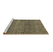 Sideview of Machine Washable Abstract Brown Modern Rug, wshabs4405brn