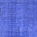 Square Abstract Blue Modern Rug, abs4405blu