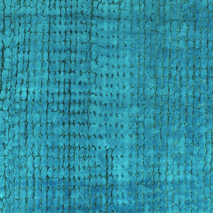 Square Abstract Turquoise Modern Rug, abs4405turq