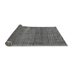 Sideview of Abstract Gray Modern Rug, abs4405gry