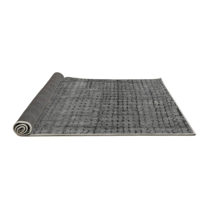 Sideview of Abstract Gray Modern Rug, abs4405gry