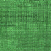 Square Abstract Emerald Green Modern Rug, abs4405emgrn