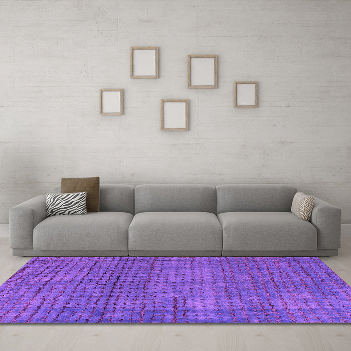 Machine Washable Abstract Pink Modern Rug in a Living Room, wshabs4405pnk