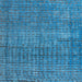 Square Abstract Blue Modern Rug, abs4405