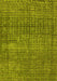 Machine Washable Abstract Yellow Modern Rug, wshabs4405yw