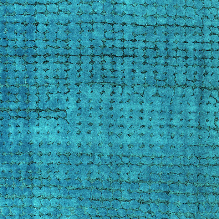 Machine Washable Abstract Turquoise Modern Area Rugs, wshabs4405turq
