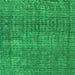 Square Abstract Green Modern Rug, abs4405grn