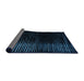 Sideview of Abstract Black Modern Rug, abs4406