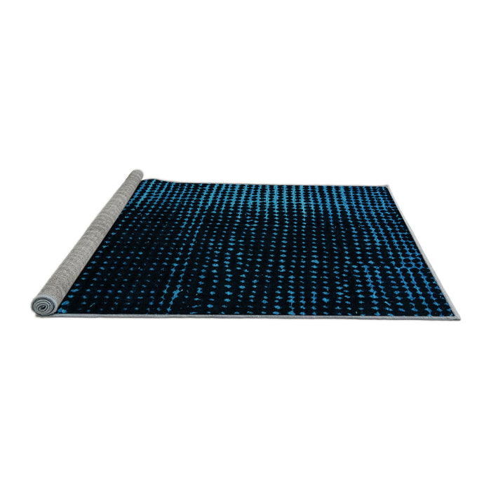 Sideview of Machine Washable Abstract Light Blue Modern Rug, wshabs4406lblu