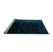 Sideview of Machine Washable Abstract Light Blue Modern Rug, wshabs4406lblu