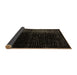 Sideview of Abstract Brown Modern Rug, abs4406brn