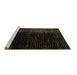 Sideview of Machine Washable Abstract Brown Modern Rug, wshabs4406brn