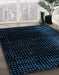 Machine Washable Abstract Black Rug in a Family Room, wshabs4406