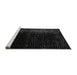 Sideview of Machine Washable Abstract Gray Modern Rug, wshabs4406gry