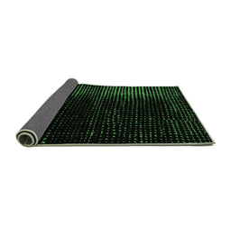 Sideview of Abstract Emerald Green Modern Rug, abs4406emgrn