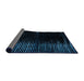 Sideview of Abstract Black Modern Rug, abs4407