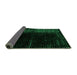 Sideview of Abstract Green Modern Rug, abs4407grn