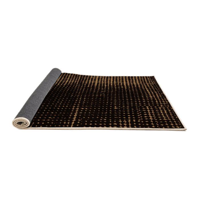 Sideview of Abstract Orange Modern Rug, abs4407org