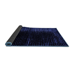 Sideview of Abstract Blue Modern Rug, abs4407blu