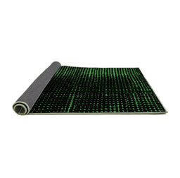 Sideview of Abstract Emerald Green Modern Rug, abs4407emgrn