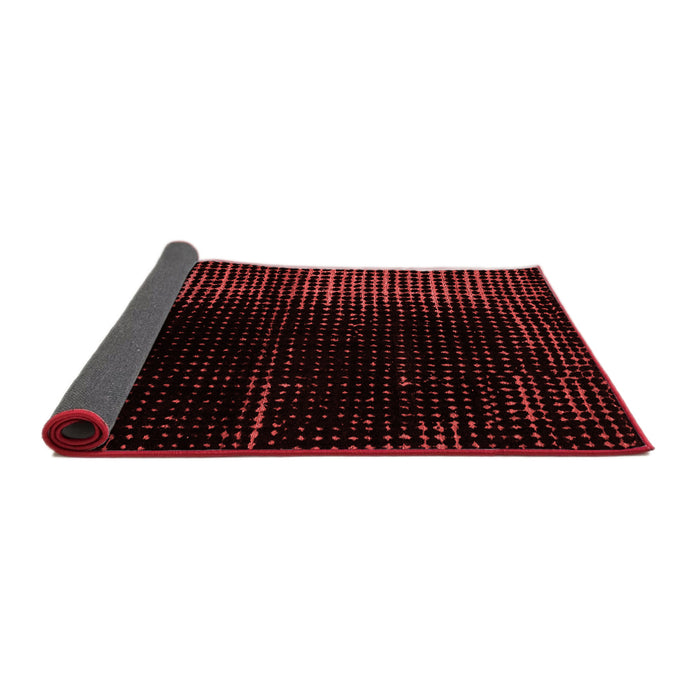 Abstract Red Modern Area Rugs