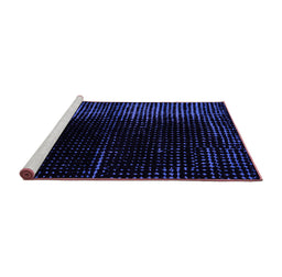 Sideview of Machine Washable Abstract Purple Modern Area Rugs, wshabs4407pur