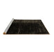 Sideview of Machine Washable Abstract Brown Modern Rug, wshabs4407brn