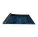 Sideview of Abstract Blue Modern Rug, abs4408