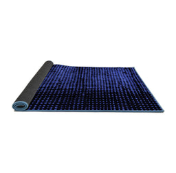 Sideview of Abstract Blue Modern Rug, abs4408blu