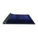 Sideview of Abstract Blue Modern Rug, abs4408blu