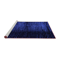 Sideview of Machine Washable Abstract Purple Modern Area Rugs, wshabs4408pur