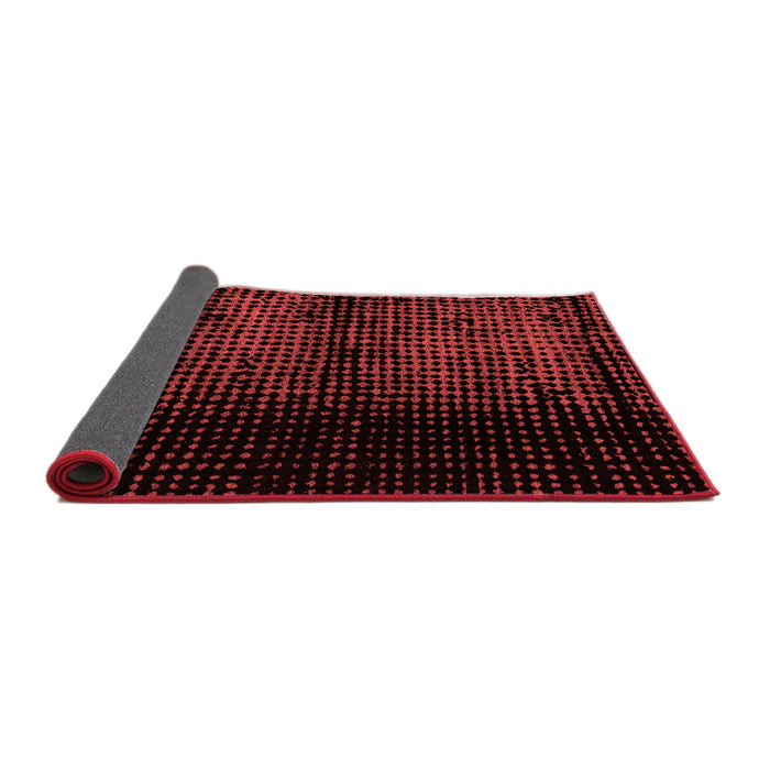 Abstract Red Modern Area Rugs