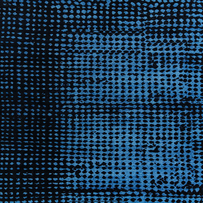 Square Abstract Blue Modern Rug, abs4408