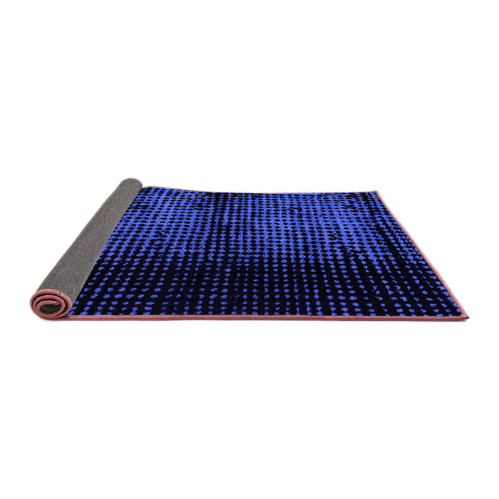 Sideview of Abstract Purple Modern Rug, abs4408pur