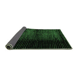 Sideview of Abstract Emerald Green Modern Rug, abs4408emgrn