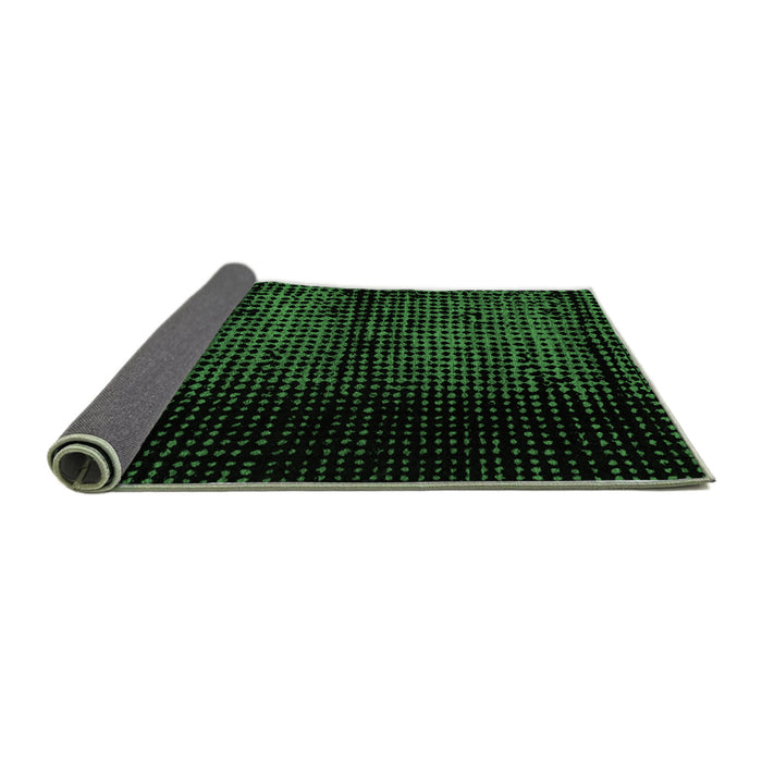 Sideview of Abstract Emerald Green Modern Rug, abs4408emgrn