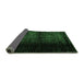 Sideview of Abstract Emerald Green Modern Rug, abs4408emgrn