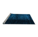 Sideview of Machine Washable Abstract Light Blue Modern Rug, wshabs4408lblu