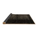 Sideview of Abstract Brown Modern Rug, abs4408brn